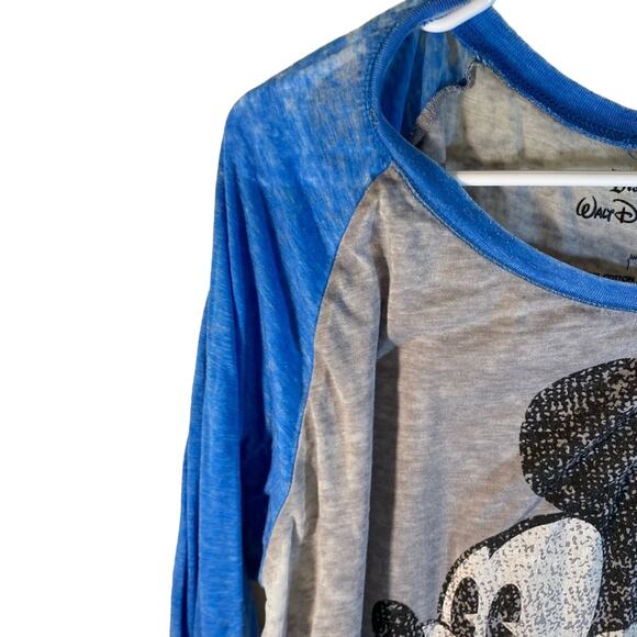 Walt Disney World Mickey Mouse Distressed Tee Shirt Size XL Blue Gray - Picture 5 of 8